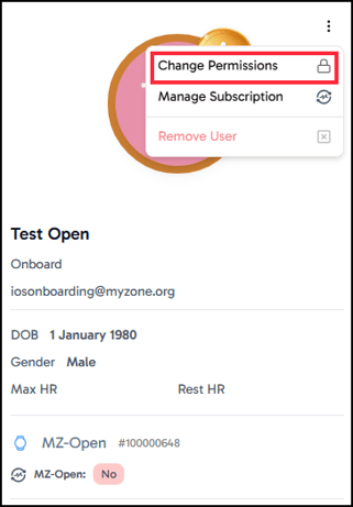 Change Permissions