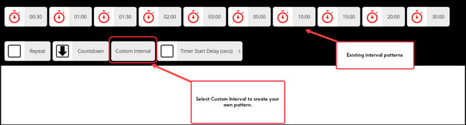 Custom interval option