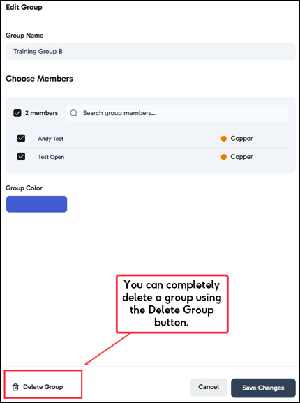 Delete Group