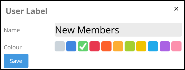 New label example