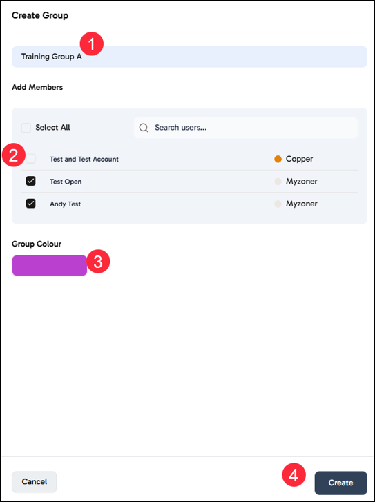 Steps to creating a group